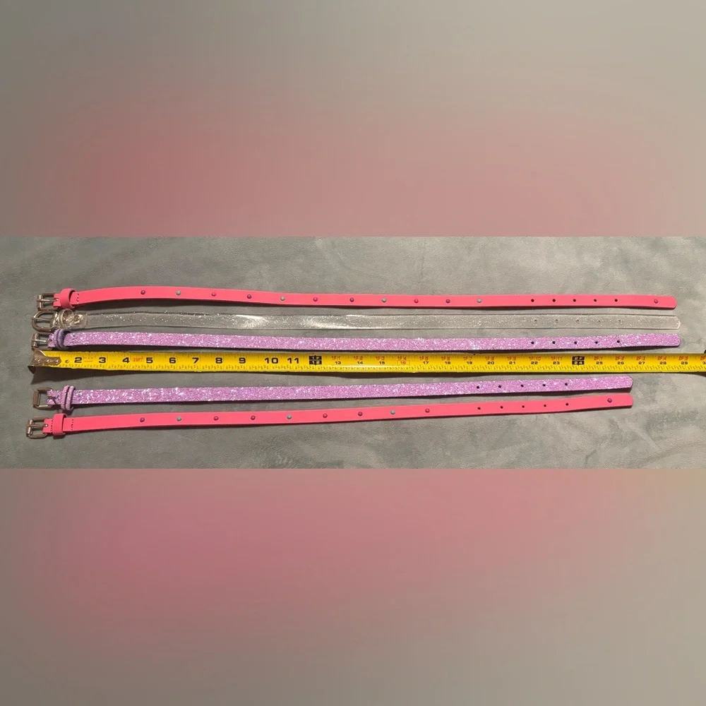 Sparkly Little girl belts (5 belts/2 sizes)